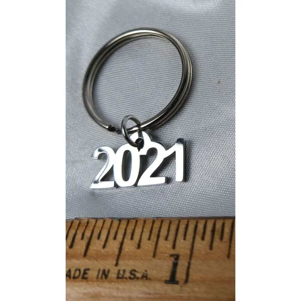 2021 SILVER TONE KEYCHAIN